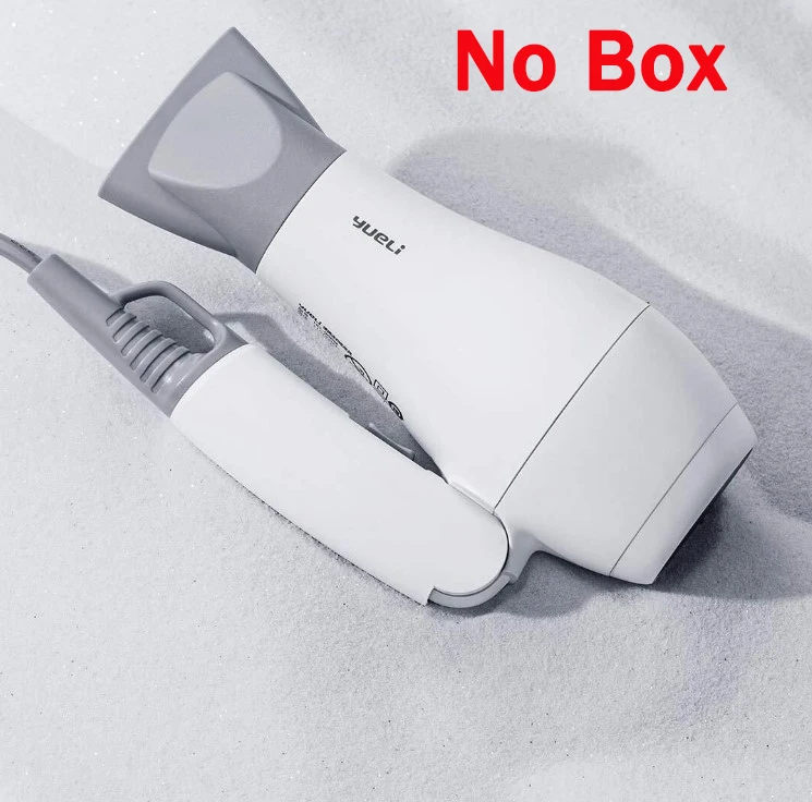 No Box US Plug Xiaomi Yueli портативный фен для волос профессиональный 1200 Вт Инструменты для укладки волос 110-220 В Фен для путешествий бытовой - Цвет: No Box US Plug