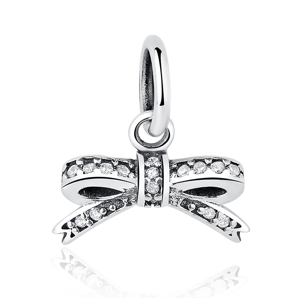 DIY Серебряный Шарм подходят Pandora браслет Бусины стерлингового серебра 925 Любовь мотаться Шарм crystal сердце, цветок, башня, дерево из бисера