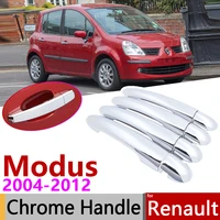 for renault grand modus 20042012 chrome door handle cover car accessories stickers trim set 2005 2006 2007 2008 2009 2010 2011