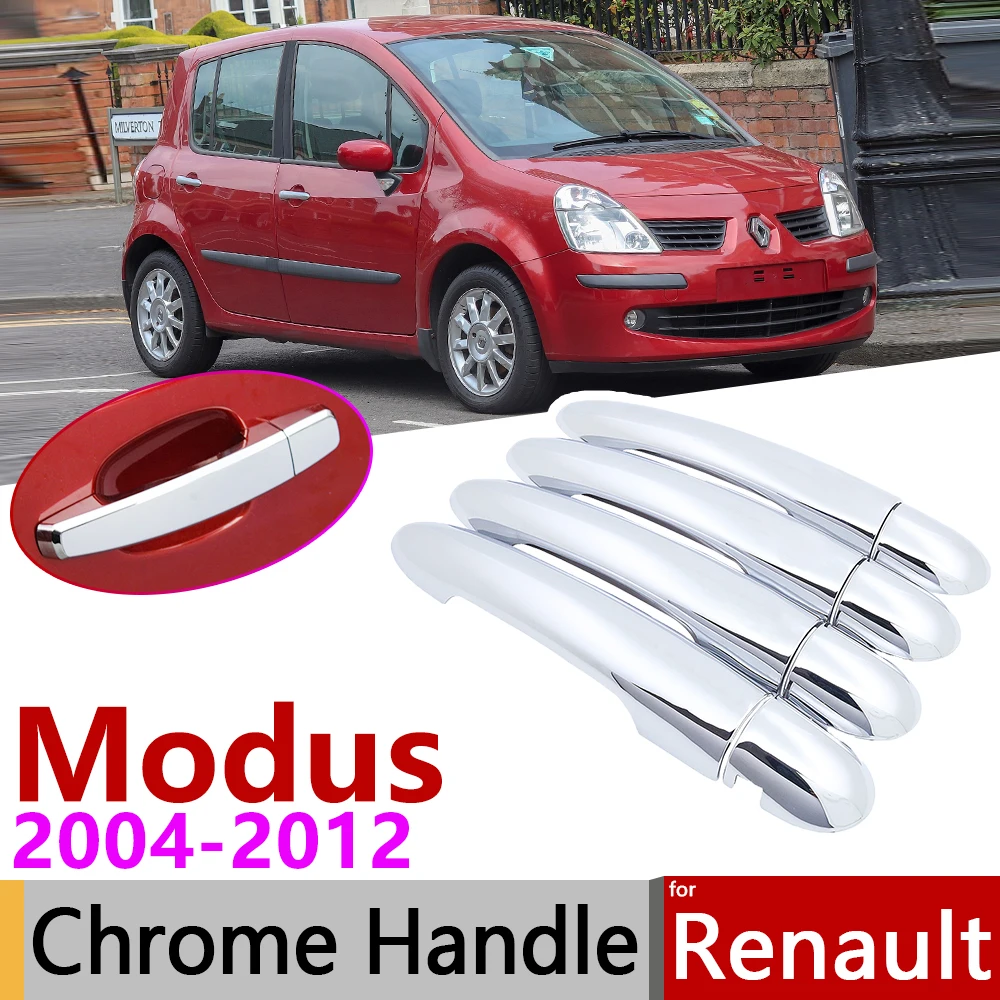 Хромированная крышка ручки двери для Renault Grand Modus 2004 ~ 2012 автомобильные аксессуары