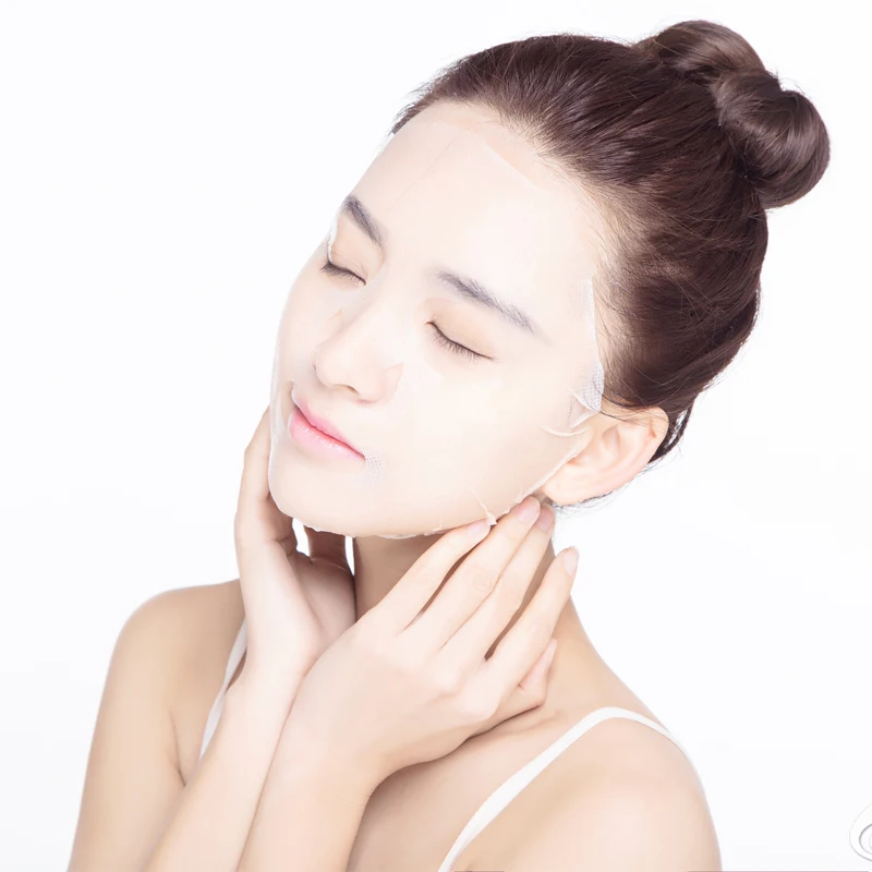 Маска компрессионная для лица 15 шт. нетканый материал бумажная маска ухода за