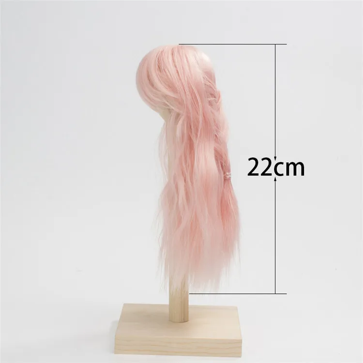 Парики Для шарнирных кукол длинные афро розовые волосы для 1/3 1/4 BJD/SD куклы Термостойкое волокно