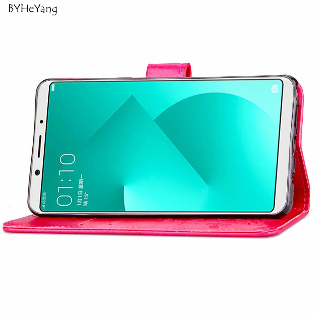 For OPPO A83 Case Cover 5.7inch Luxury PU Leather Wallet Phone A 83 Flip Protective Bag | Мобильные телефоны и аксессуары