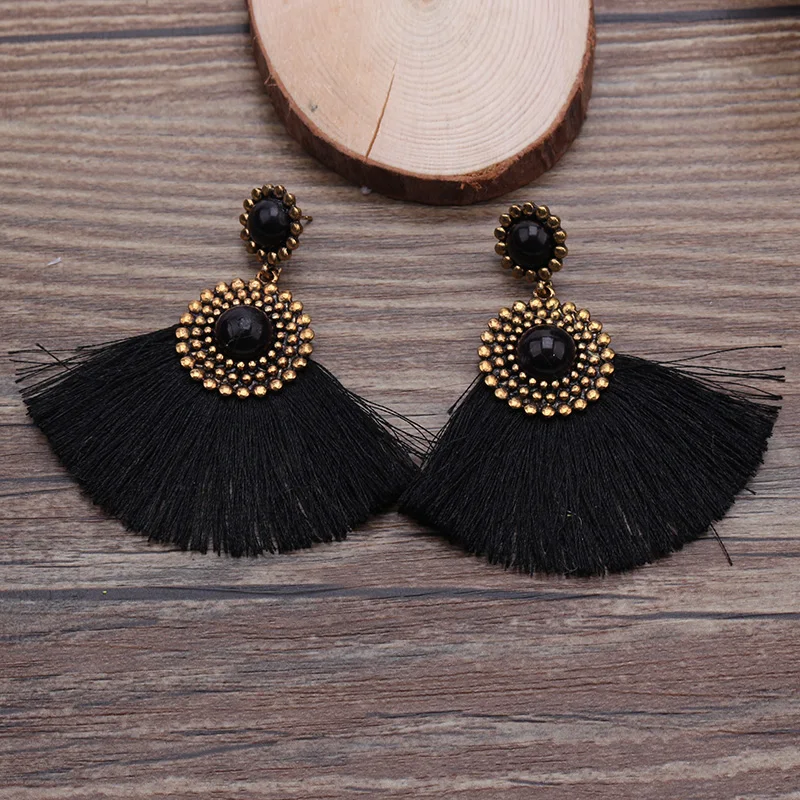 Fashion Classic Ethnic Tassel Earrings for Women Girls Party Vintage Charm Bohemian Drop Jewelry Gift Accessories | Украшения и