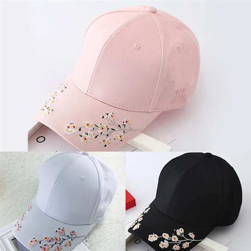 

New Floral Baseball Caps Flowers Caps Snapback new Fashion Women Leisure hat