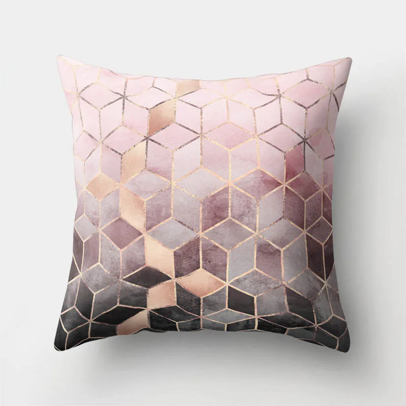 

45*45cm bay pillowcases Car waist pillow case sofa pillowcase peach skin creative home office cushions without core