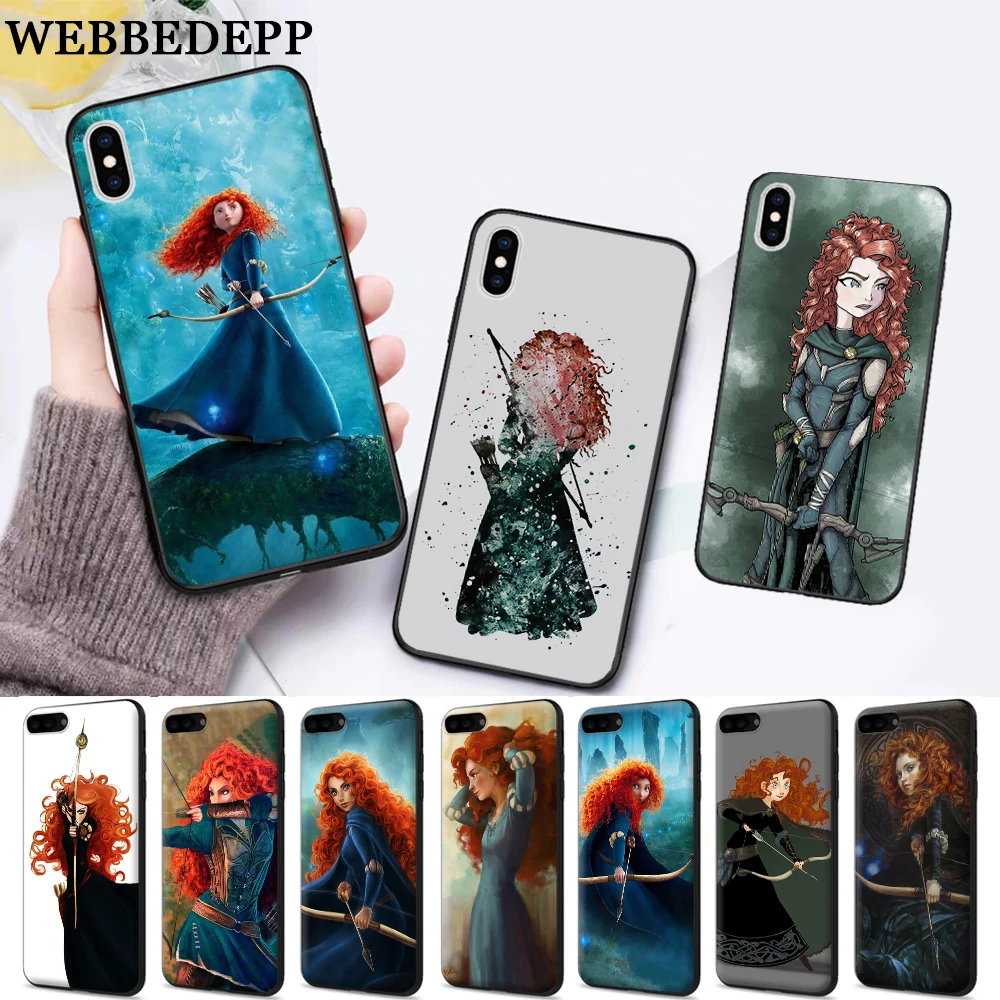 Мягкий силиконовый чехол с изображением героев мультфильма храбрости принцессы