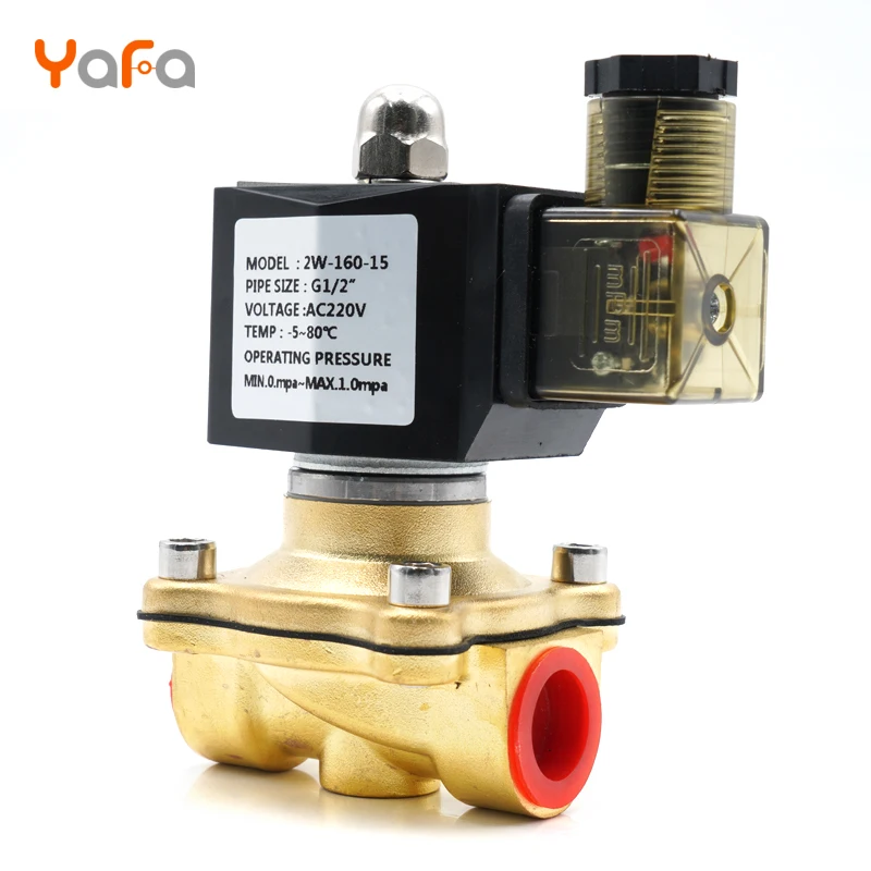 AC110V 220V 380V DC12V 24 V, G1/" to G2", Соленоидный клапан, водяной клапан, воздушный/масляный клапан, нормально закрытый