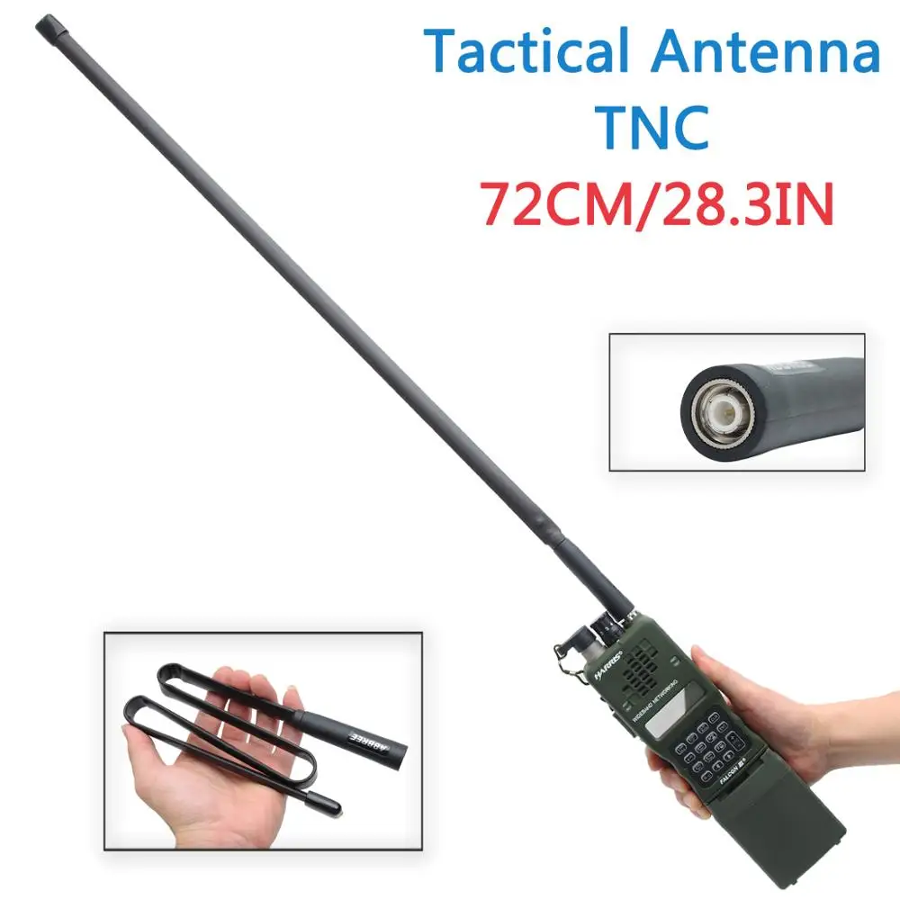 Тактическая Складная антенна 72 см/28 3 дюйма разъем TNC VHF UHF Двухдиапазонная