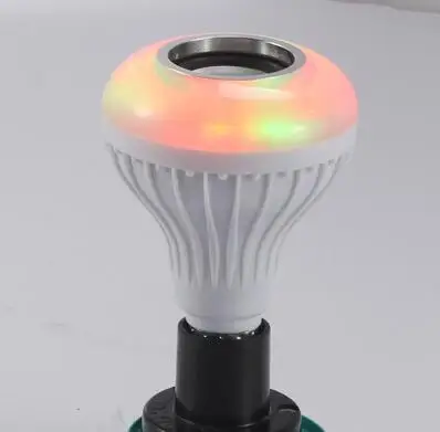 100 комплектов Смарт E27 RGB Bluetooth динамик Светодиодная лампа 12 Вт музыка игра