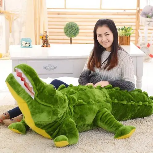 80CM Green Crocodile Plush Toy 3D Simulation Toys Baby Home Decoration ST043 | Игрушки и хобби