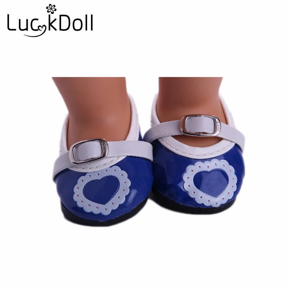 

New fashion blue shoes fit 18 inch / 43 cm -, Children best Birthday Gift N561