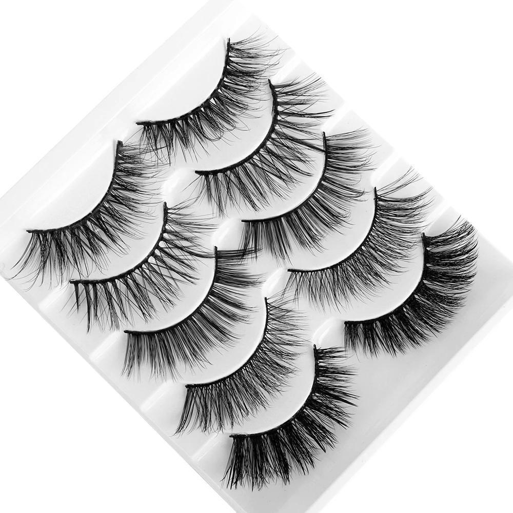5 пар смешанных стилей накладные ресницы 3D норковые волосы Wispy полный объем Natrual Lashes Пернатые расклешенные различные накладные ресницы