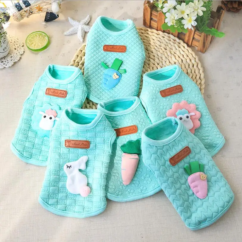 B 5pcs Random Color 5 шт./лот мини кошка собака жилет новорожденный щенок крошечная Одежда Мягкий питомец молоко рубашка жилет для собаки Костюм XXS XS для чашки пуделя - Цвет: B 5pcs Random Color