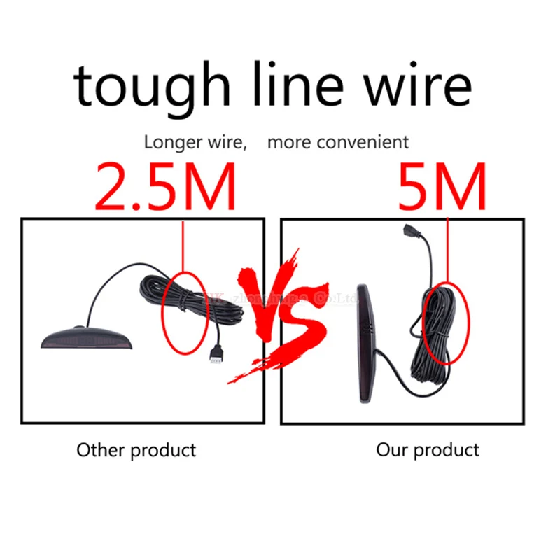 Автомобильный СВЕТОДИОДНЫЙ парковочный радар с 8 датчиками антирадар заднего