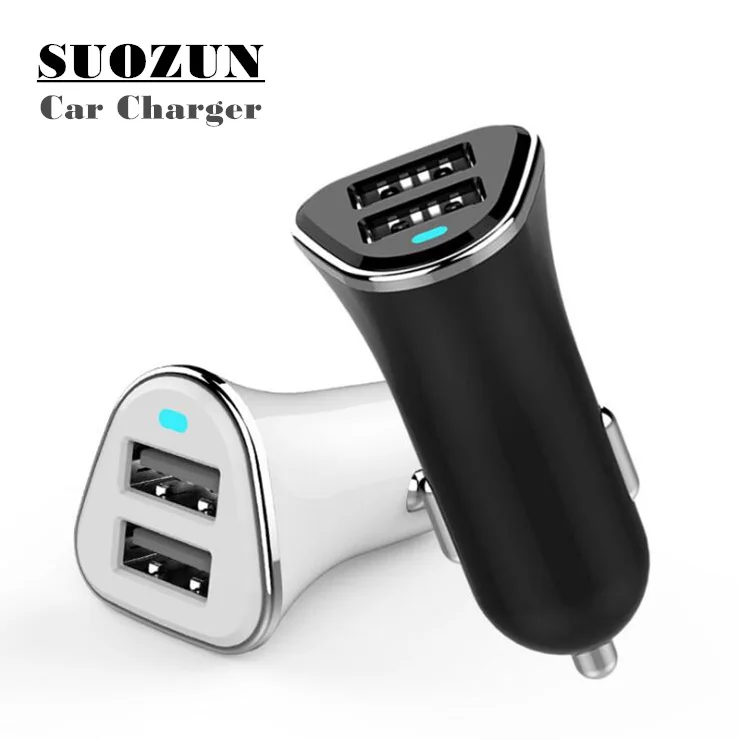 Автомобильное зарядное устройство SUOZUN с 2 USB-выходами макс. 4 А (в реальном