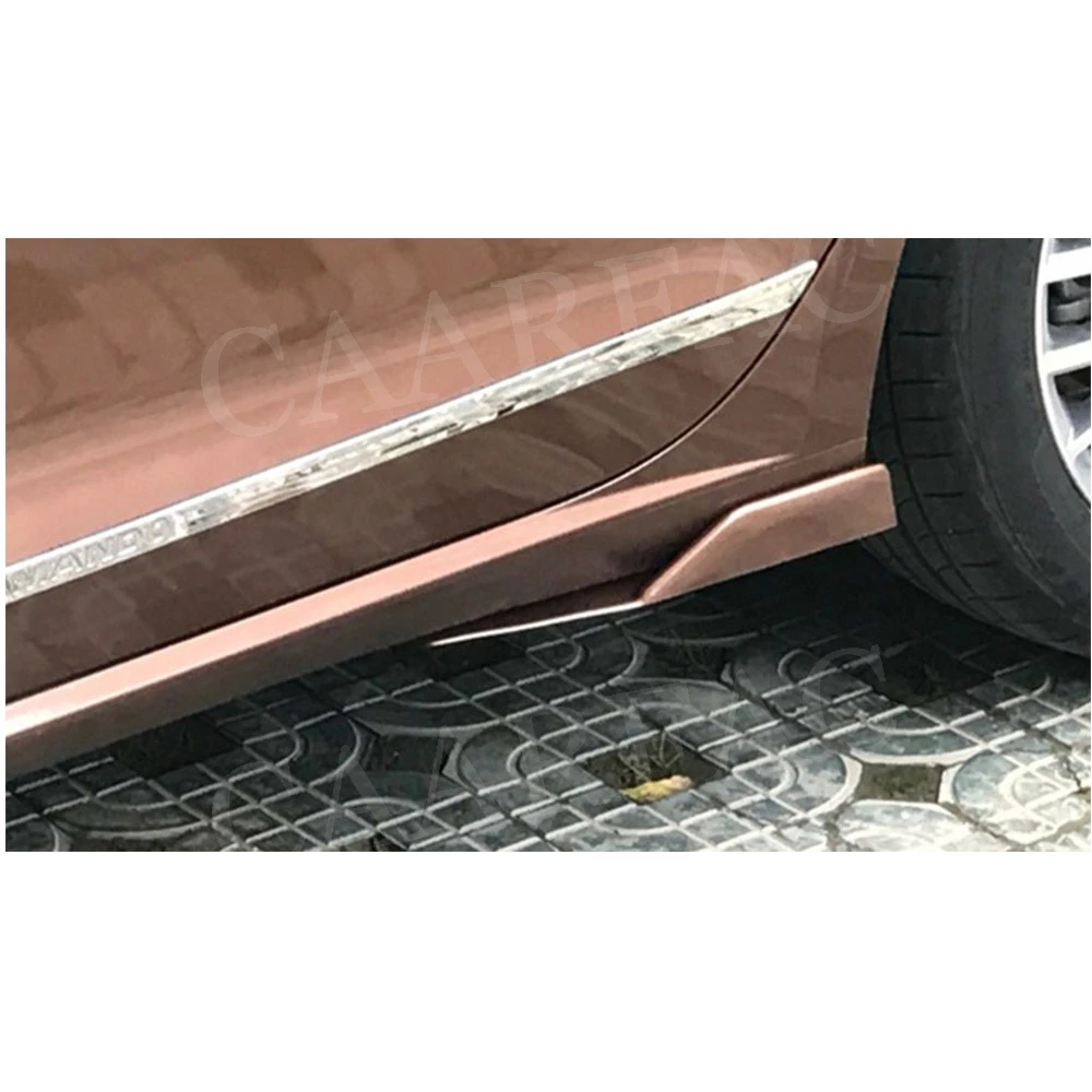 Автомобильный универсальный боковой порог крыльца Rocker Splitters Anti-Scratch Winglet Bumper Lip Trim Canard Aprons Wings 2PCS.