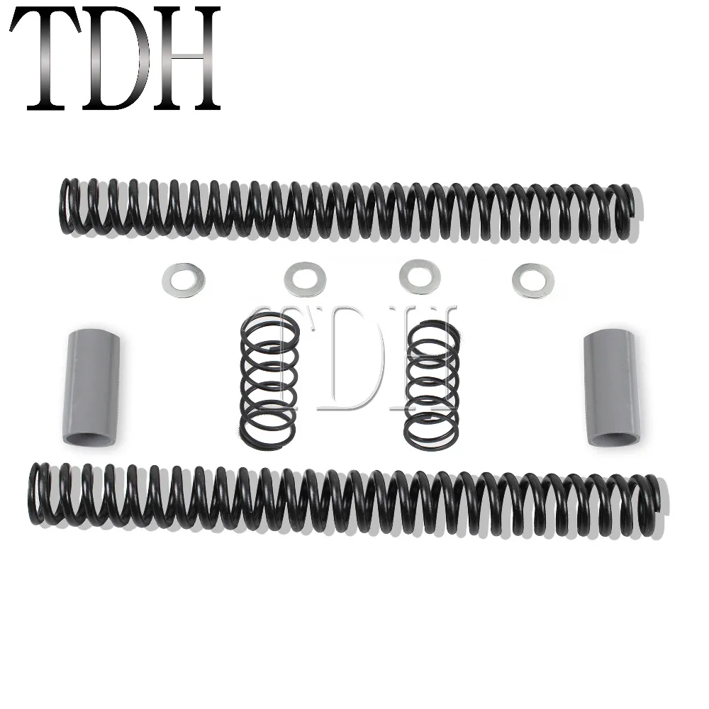 49 мм удары падение в передней вилке пружины понижающий комплект для 2006-2017 Harley Dyna