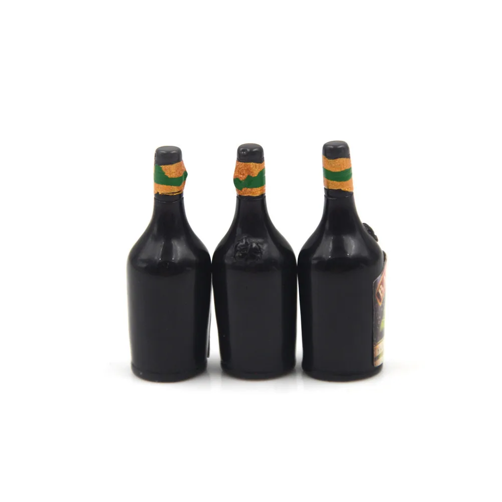 3 шт. миниатюрный Бар Пивной Напиток виски бутылка вина кукольный домик