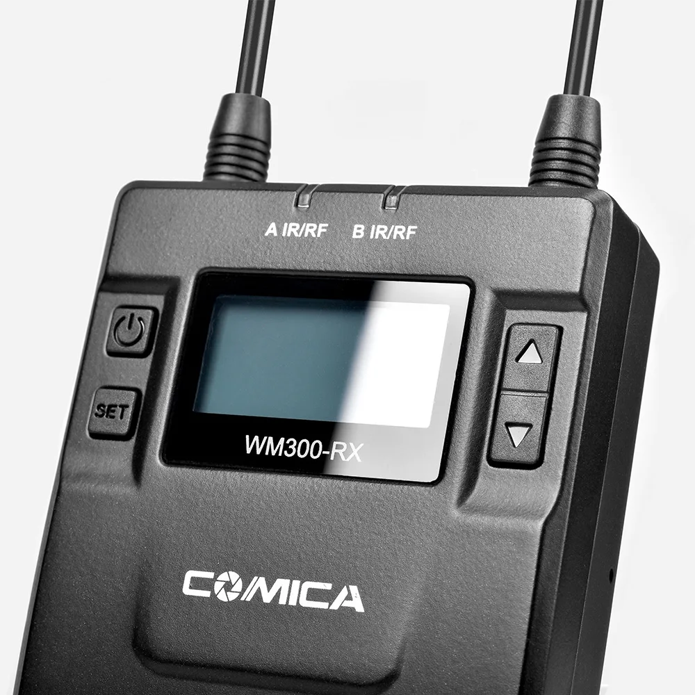 COMICA CVM WM300 металлический UHF Беспроводной моно/стерео петличный интервью телефон