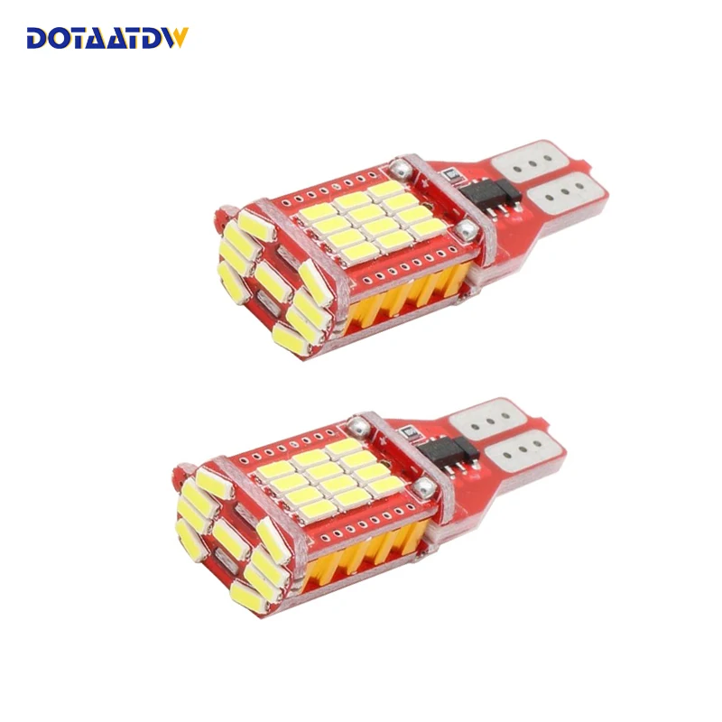 DOTAATDW 2 шт. Автомобильные светодиодные лампы заднего хода T15 T16 W16W Led 33SMD 4014 CANBUS без
