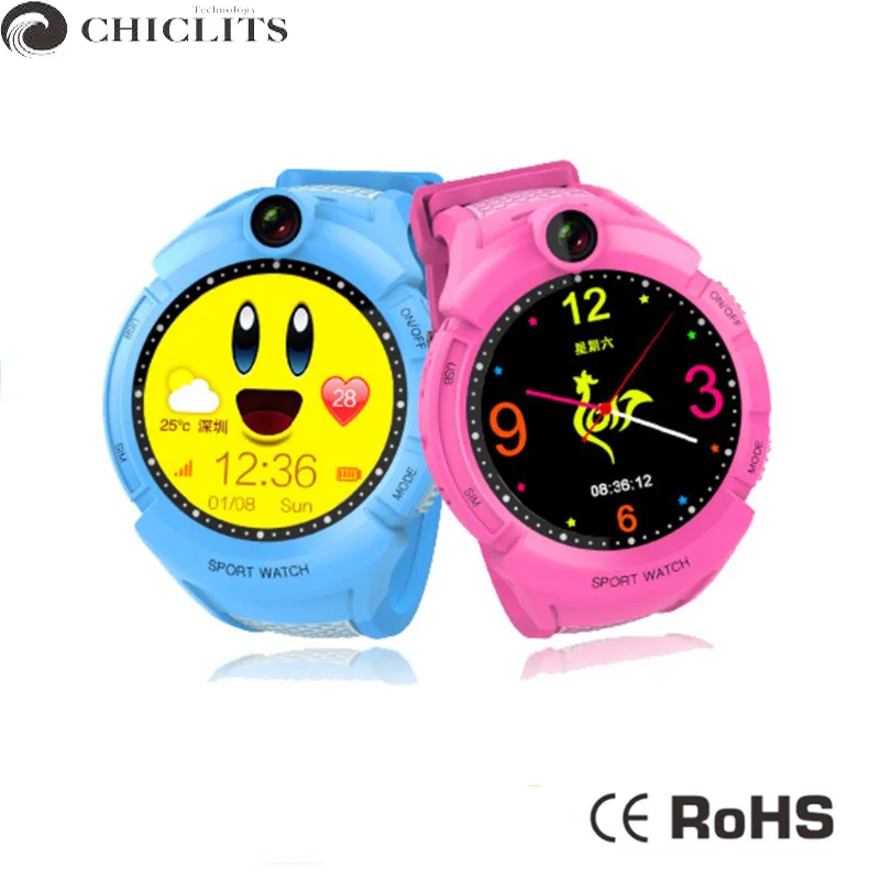 Смарт часы с GPS камерой местоположение детский сенсорный экран