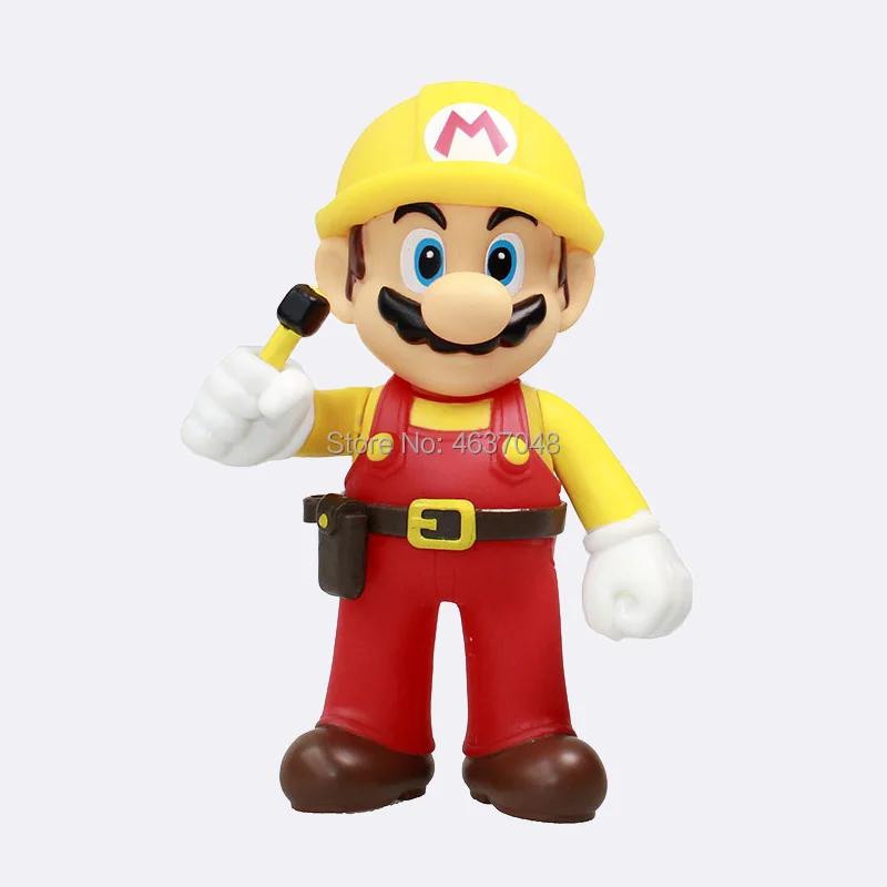 13 см Super Mario Bros Bowser Luigi Koopa Йоши Марио уарио производитель Odyssey Donkey Kong Toad ПВХ Фигурки Модели кукол игрушки