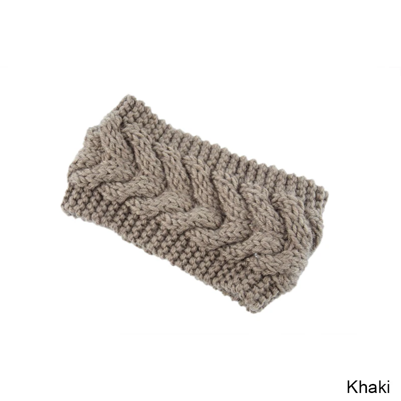 Женские зимние шапки, модные зимние вязанные шапочки Skullies Beanies, аксессуары для волос - Цвет: khaki