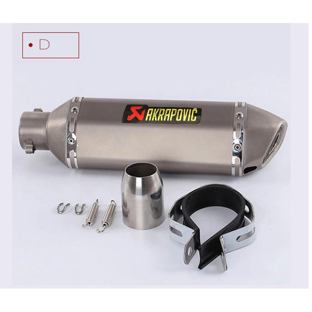 D Akrapovic мотоцикл выхлопной с дБ глушитель для ltz 400 akrapovic tmax honda nc700x gsx250r Королевский Энфилд& H061 - Цвет: D