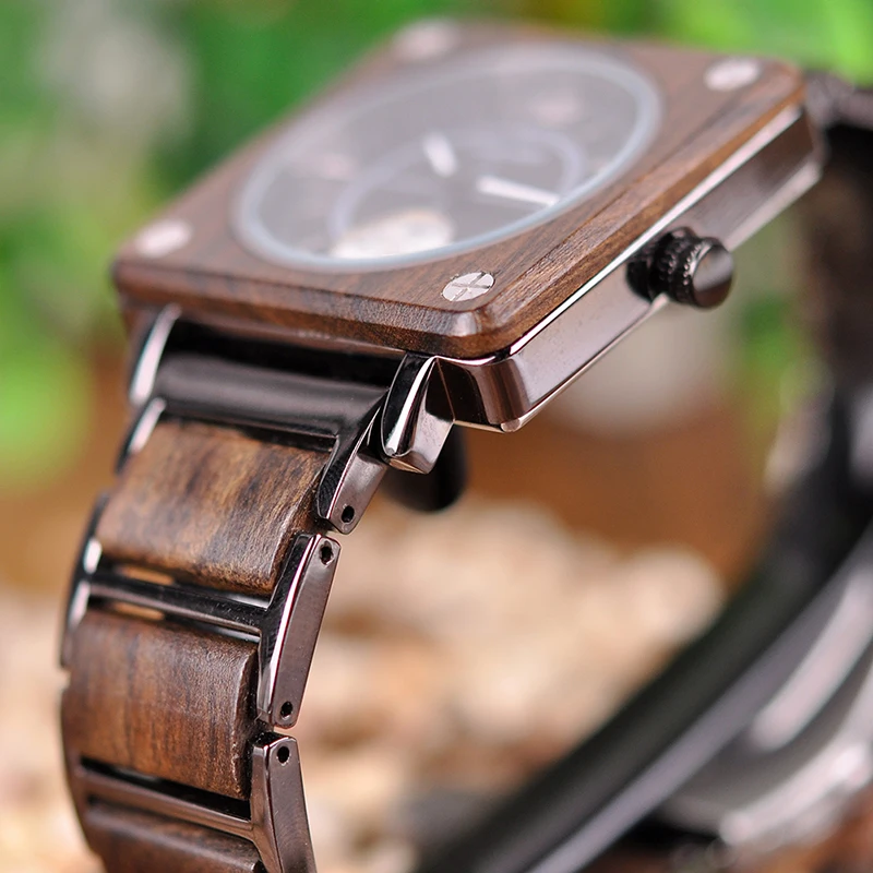 BOBO BIRD мужские часы relogio masculino классические деревянные металлические наручные часы креативные модные дизайнерские кварцевые часы красивый подарок C-R14