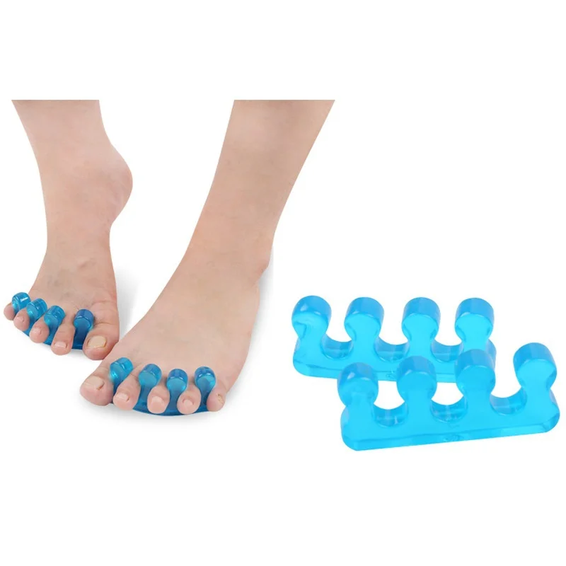 1 пара Силиконовый разделитель для пальцев ног выпрямитель Распорки силиконовые