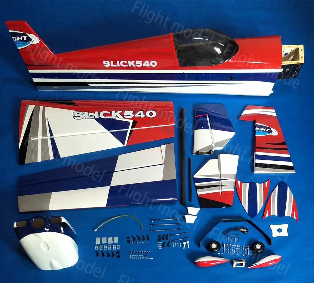 Модель полета Slick 540 78 &quot50CC 7ch Balsa дерево фиксированное крыло газа ARF RC самолет 3D