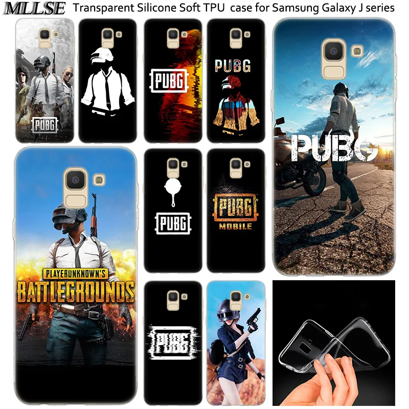 Горячий PUBG игровой прозрачный мягкий силиконовый чехол для Samsung Galaxy J2Pro J4 J6 J8 2018 J3