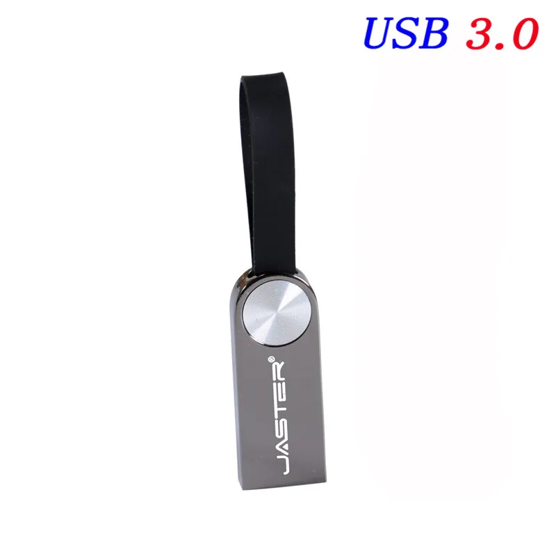 Silver JASTER USB 3,0 металлические 64 ГБ 32 ГБ 16 ГБ 4 ГБ флеш-накопители модные высокоскоростные металлические водонепроницаемые usb-флешки(более 10 шт. бесплатный логотип - Цвет: Silver