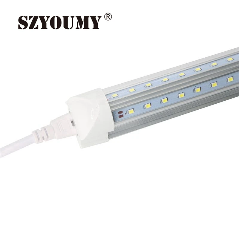 SZYOUMY 15 шт 18W 2Ft V образные интегрированные T8 светодиодные трубки SMD 2835 600 мм 96led лампа