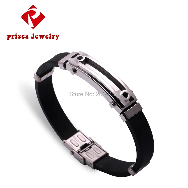 Мужской золотой браслет силиконовый модные ювелирные изделия браслеты Charrm из