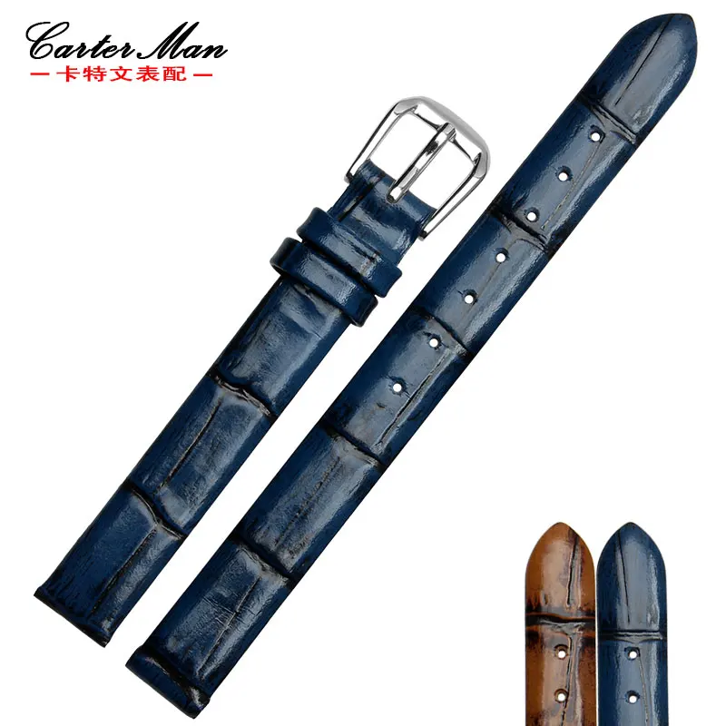 Ремешок для часов женский из натуральной кожи маленький браслет в ретро стиле 6