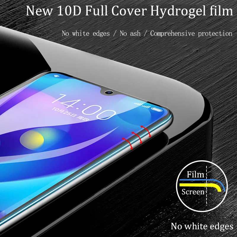 25D HD Защита экрана для Xiaomi mi 9 SE mi 8 Lite Red mi 7 редми нот 7 про Note 6 5 Pro Гидрогелевая гидрогелевая пленка для Red mi Note 4 4X mi 8 mi 9 не стекло not защитное стекло смартфон телефон гидрогель