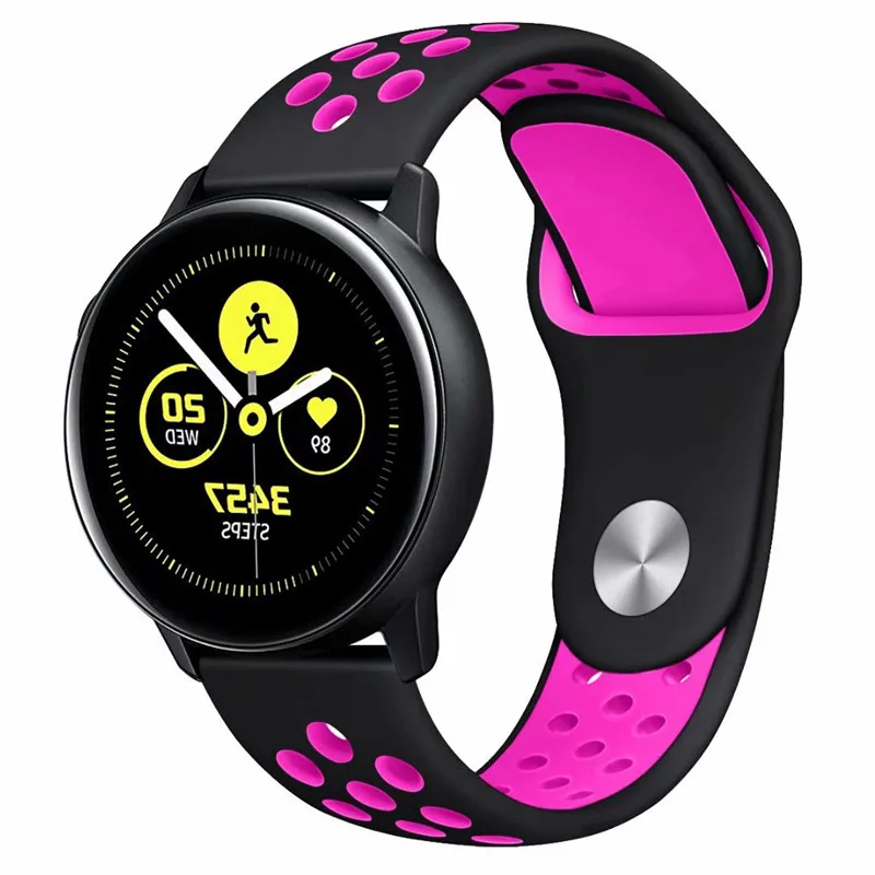 22/20 мм Huami Amazfit band для samsung Шестерни спортивные S2 S3 Galaxy часы активное 2 42 мм 46 мм силиконовый ремешок для часов для Pebble Time huawei gt