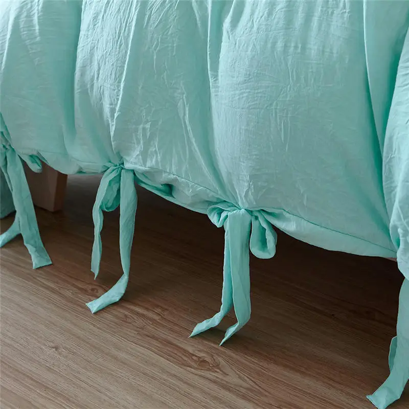 Роскошный пододеяльник с оборками, набор King/queen/double size, 3 шт./комплект, 3d принт, геометрическое постельное белье, стеганый комплект edredon casal queen, 200*200