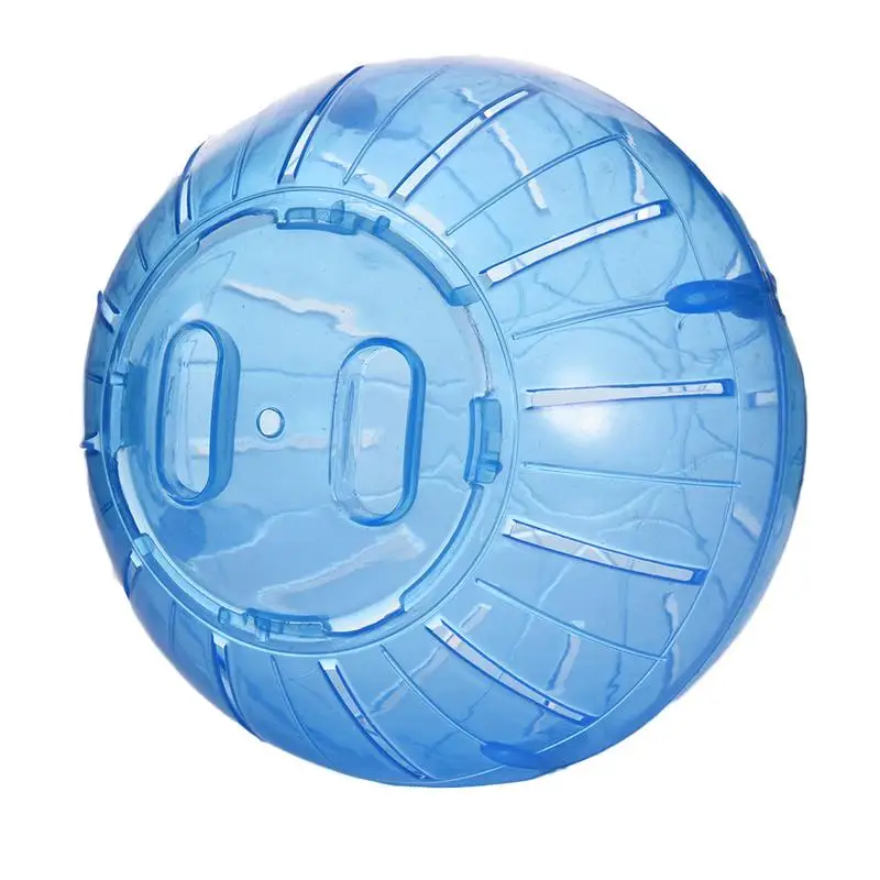 Blue Пластиковая игрушка в виде шарика, 3 цвета, для маленьких домашних животных, хомяк, белка, морская свинка, Шиншилла, для хорька зайца, полый спортивный мяч, товары - Цвет: Blue