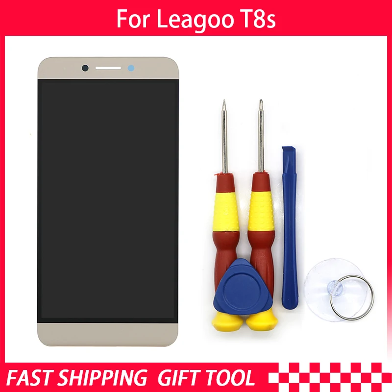 Новый Оригинальный сенсорный ЖК дисплей экран для Leagoo T8S запасные части +