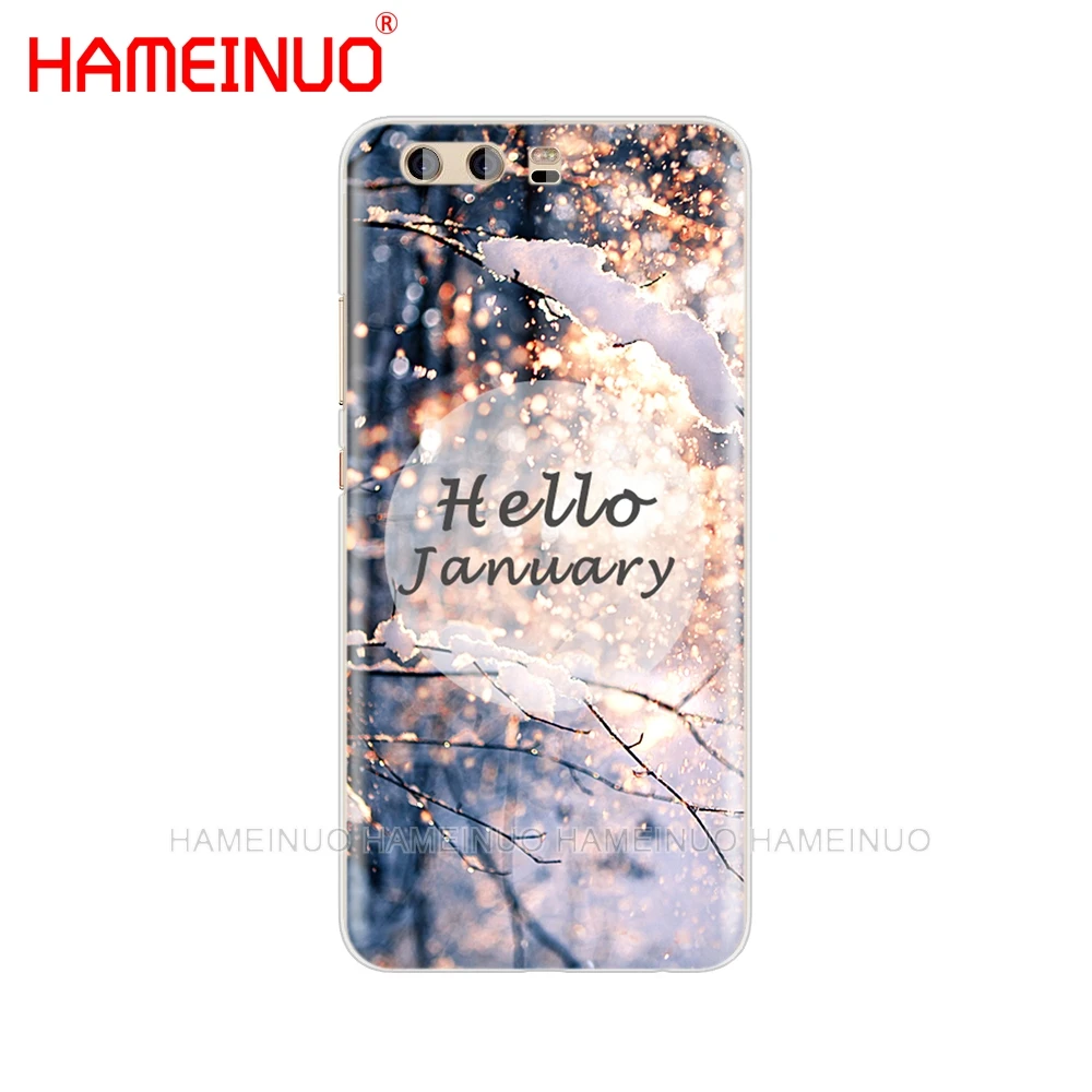 HAMEINUO Пейзаж Зима светильник снежного покрова чехол для телефона для huawei Ascend P7 P8 P9 P10 P20 lite plus pro G9 G8 G7