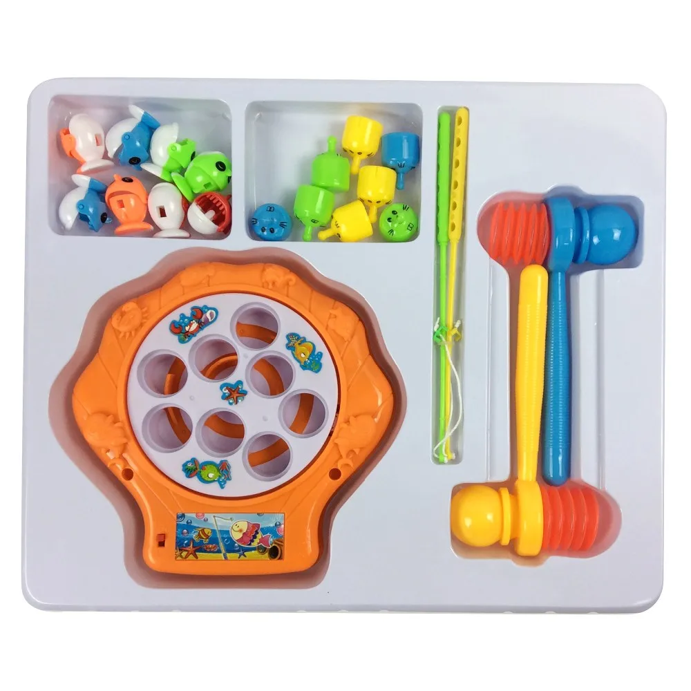 Игра забавная рыбалка 2 в 1 игрушки Whack Mole Attack Hit Mole Electronic Baby Kids Whack-a-Mole Mode игра
