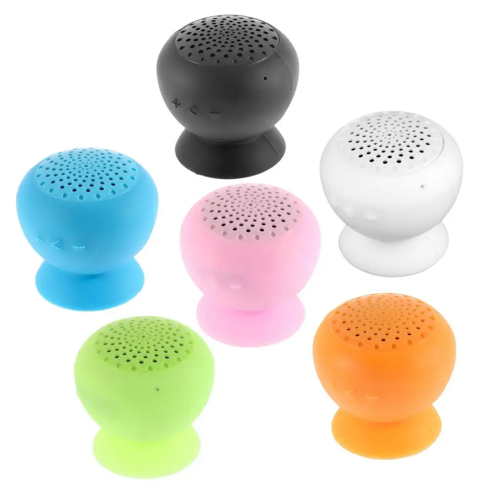 1x Гриб Мини Беспроводная связь Bluetooth Speaker waterdichte siliconen присоски громкой связи