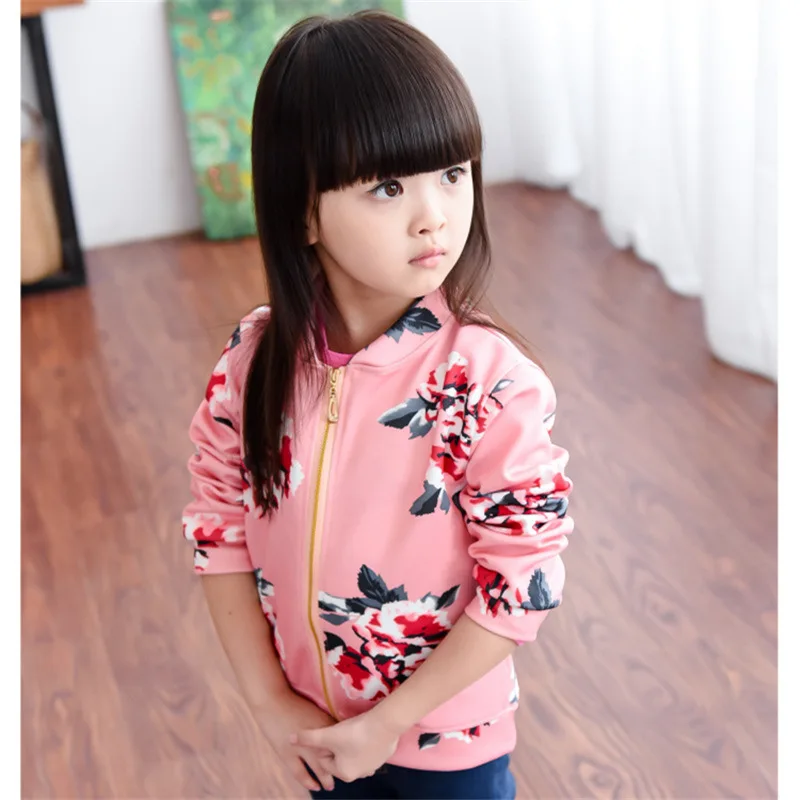 Детская одежда пальто для девочек Сезон весна осень Повседневная с изображением