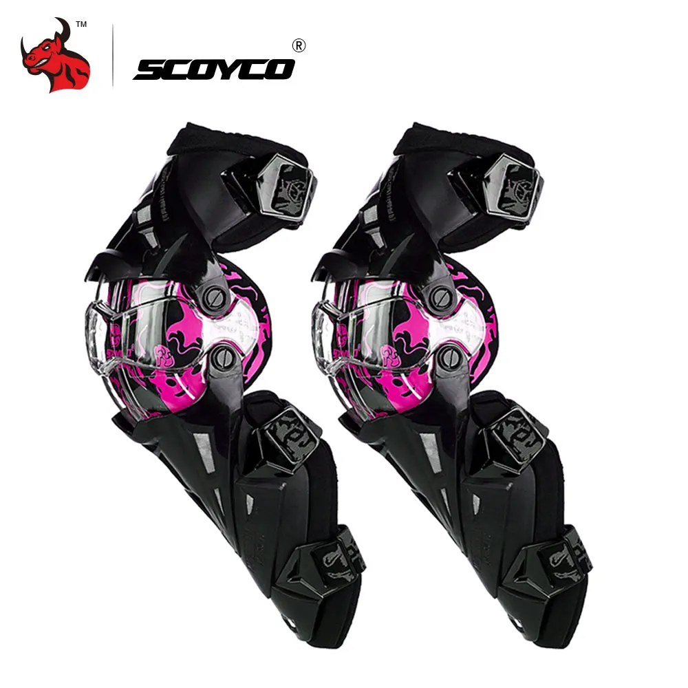 K12 pink SCOYCO мотоциклетные Наколенники Защита колен для мотокросса защита MTB Лыжная Защитная Экипировка наколенники Moto Защитное снаряжение для коленей - Цвет: K12 pink