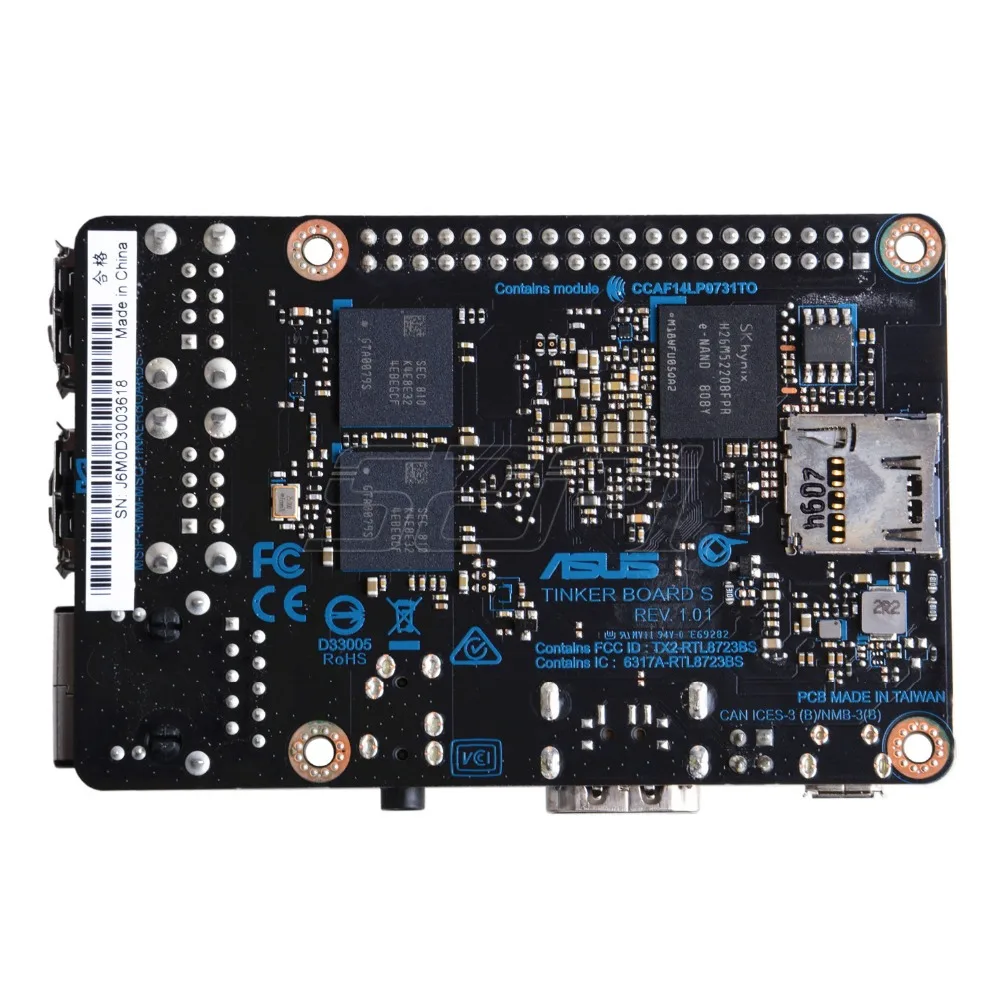 52Pi агент! Официальный ASUS SBC паяная панель S RK3288 SoC бортовой 16 Гб памяти на носителе