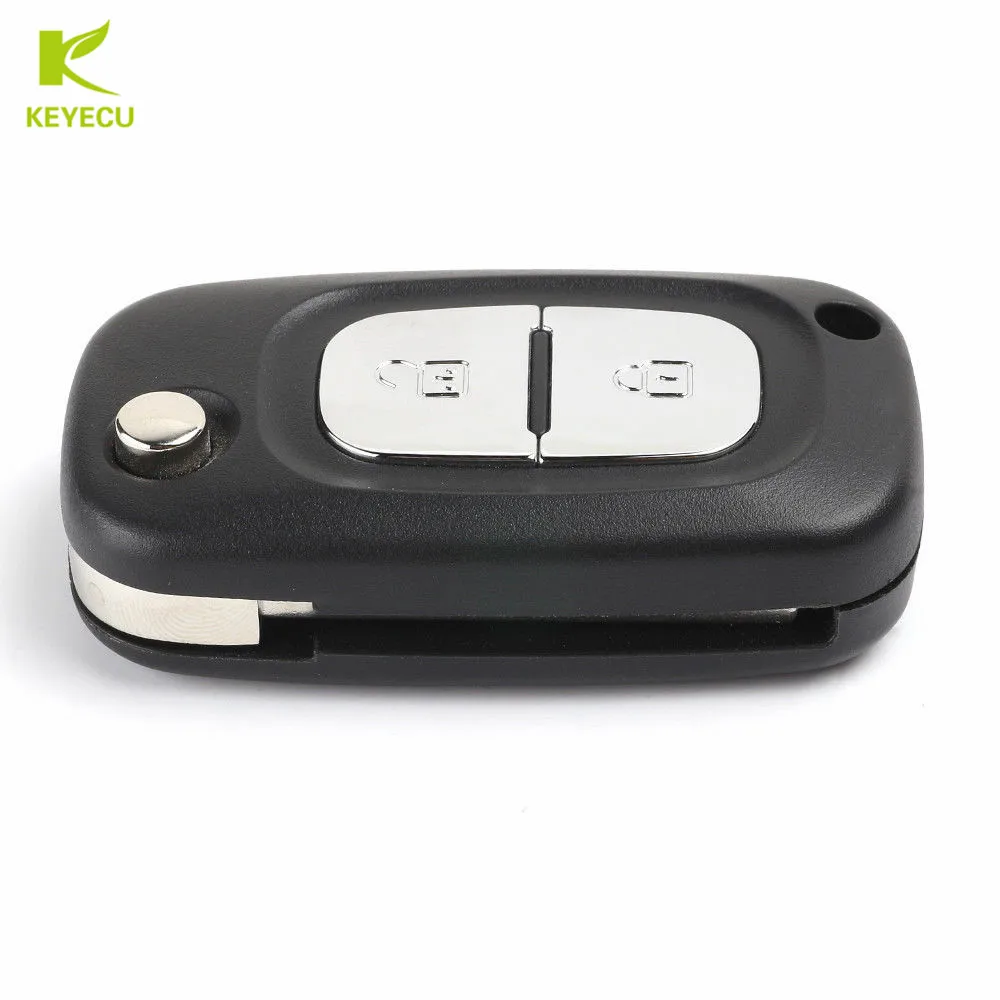 KEYECU Замена удаленное брелок 2 кнопки 433 МГц PCF7961 для Renault Clio 3, Kangoo, мастер, Twingo, образ
