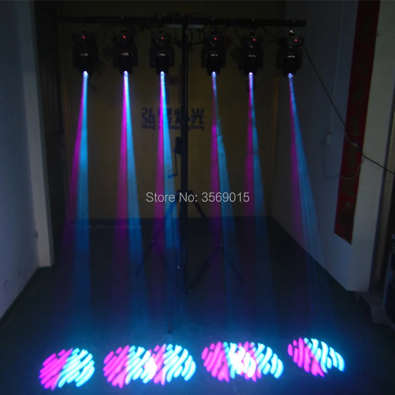 Карманный Точечный светильник 60 Вт Gobos с подвижной головкой DMX512 Dj сценический
